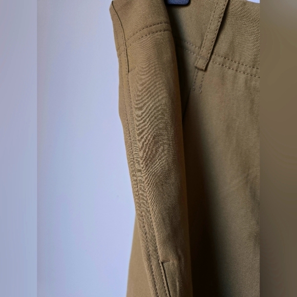 Massimo Dutti Elegant Safari Khaki Green Straight Skirt, Size XL - Picture 5 of 9